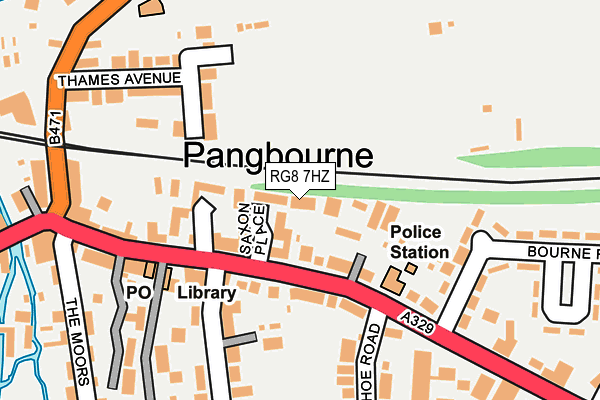 RG8 7HZ map - OS OpenMap – Local (Ordnance Survey)