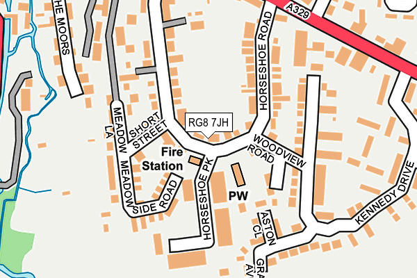 RG8 7JH map - OS OpenMap – Local (Ordnance Survey)