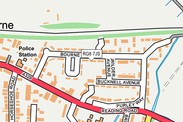 RG8 7JS map - OS OpenMap – Local (Ordnance Survey)
