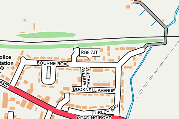RG8 7JT map - OS OpenMap – Local (Ordnance Survey)