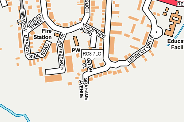 RG8 7LG map - OS OpenMap – Local (Ordnance Survey)