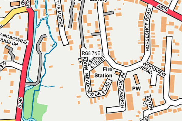 RG8 7NE map - OS OpenMap – Local (Ordnance Survey)