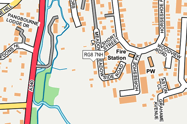 RG8 7NH map - OS OpenMap – Local (Ordnance Survey)