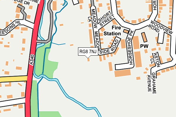 RG8 7NJ map - OS OpenMap – Local (Ordnance Survey)