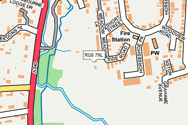 RG8 7NL map - OS OpenMap – Local (Ordnance Survey)