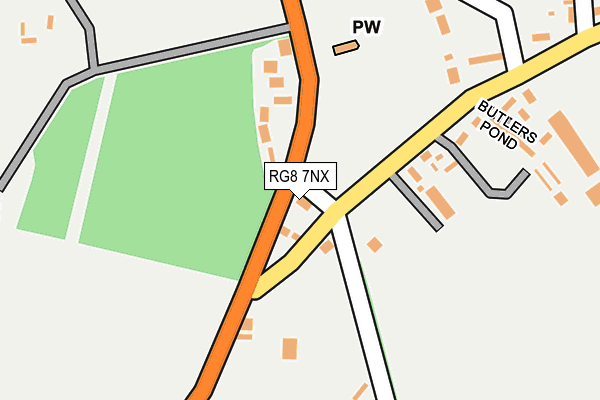 RG8 7NX map - OS OpenMap – Local (Ordnance Survey)