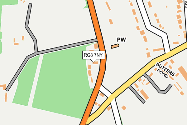 RG8 7NY map - OS OpenMap – Local (Ordnance Survey)