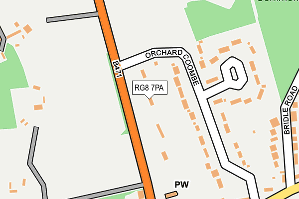 RG8 7PA map - OS OpenMap – Local (Ordnance Survey)