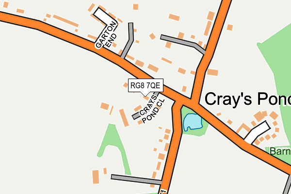 RG8 7QE map - OS OpenMap – Local (Ordnance Survey)