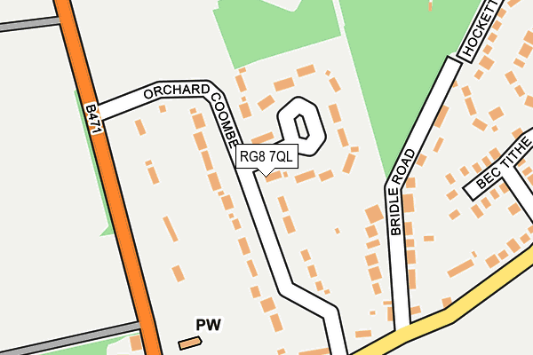RG8 7QL map - OS OpenMap – Local (Ordnance Survey)