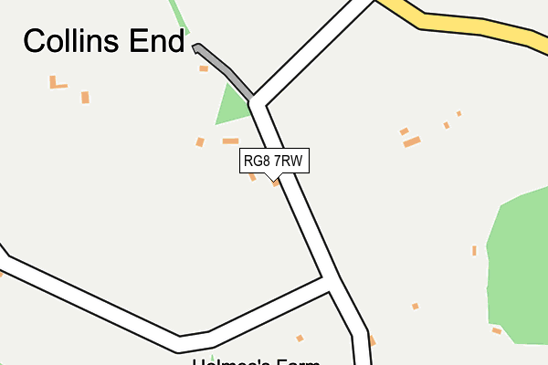 RG8 7RW map - OS OpenMap – Local (Ordnance Survey)