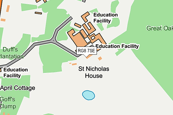 RG8 7SE map - OS OpenMap – Local (Ordnance Survey)