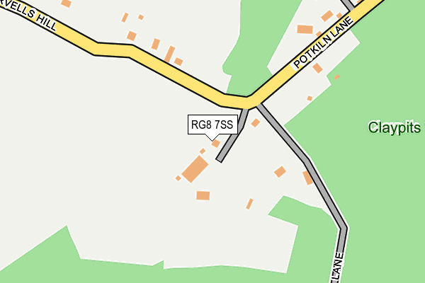 RG8 7SS map - OS OpenMap – Local (Ordnance Survey)