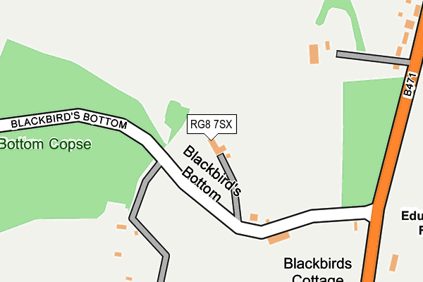 RG8 7SX map - OS OpenMap – Local (Ordnance Survey)