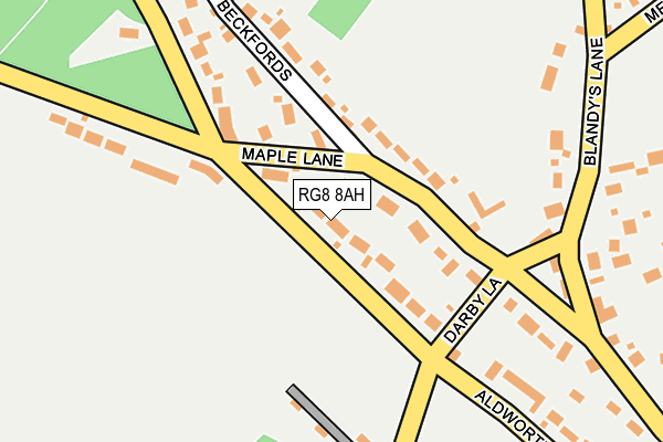 RG8 8AH map - OS OpenMap – Local (Ordnance Survey)