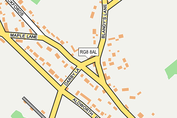 RG8 8AL map - OS OpenMap – Local (Ordnance Survey)