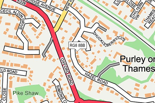 RG8 8BB map - OS OpenMap – Local (Ordnance Survey)