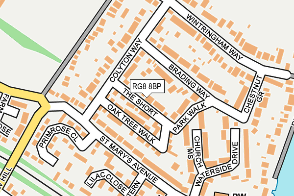 RG8 8BP map - OS OpenMap – Local (Ordnance Survey)