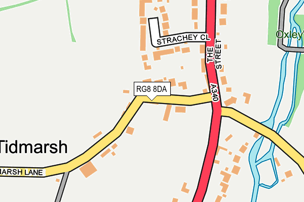 RG8 8DA map - OS OpenMap – Local (Ordnance Survey)