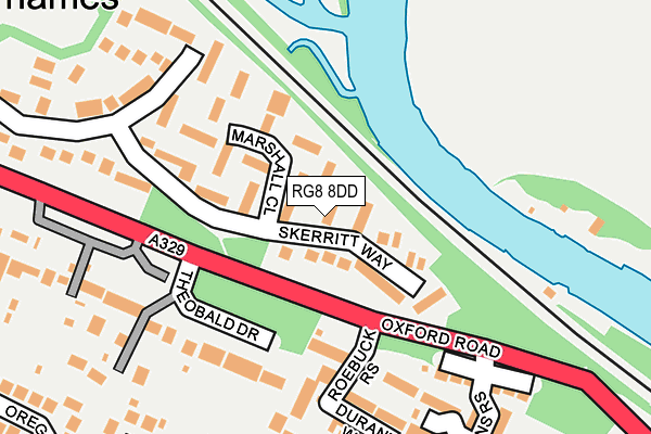 RG8 8DD map - OS OpenMap – Local (Ordnance Survey)