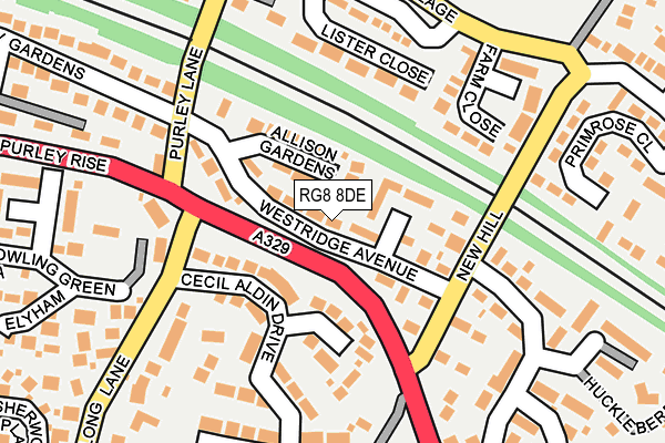 RG8 8DE map - OS OpenMap – Local (Ordnance Survey)