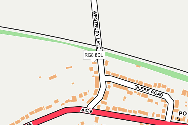 RG8 8DL map - OS OpenMap – Local (Ordnance Survey)