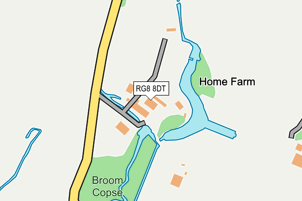 RG8 8DT map - OS OpenMap – Local (Ordnance Survey)