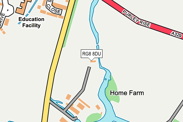 RG8 8DU map - OS OpenMap – Local (Ordnance Survey)