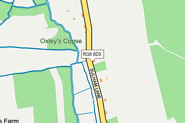 RG8 8DX map - OS OpenMap – Local (Ordnance Survey)