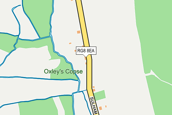 RG8 8EA map - OS OpenMap – Local (Ordnance Survey)