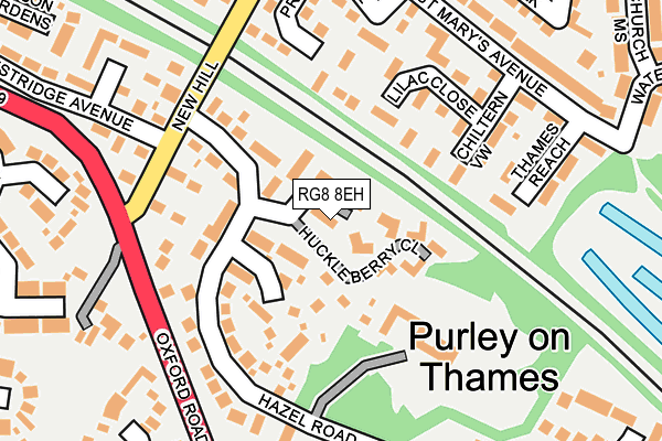 RG8 8EH map - OS OpenMap – Local (Ordnance Survey)