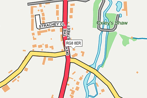 RG8 8ER map - OS OpenMap – Local (Ordnance Survey)