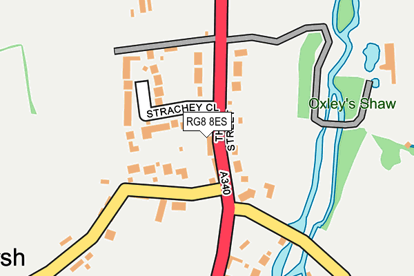 RG8 8ES map - OS OpenMap – Local (Ordnance Survey)