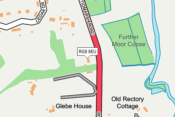 RG8 8EU map - OS OpenMap – Local (Ordnance Survey)