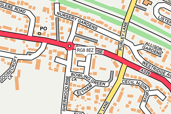 RG8 8EZ map - OS OpenMap – Local (Ordnance Survey)