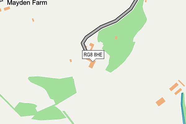 RG8 8HE map - OS OpenMap – Local (Ordnance Survey)