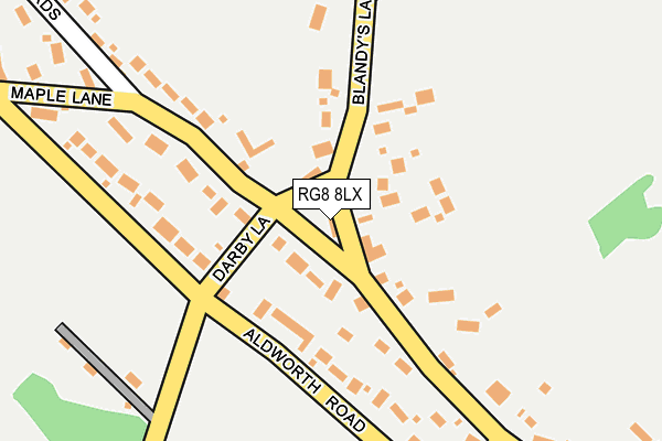 RG8 8LX map - OS OpenMap – Local (Ordnance Survey)