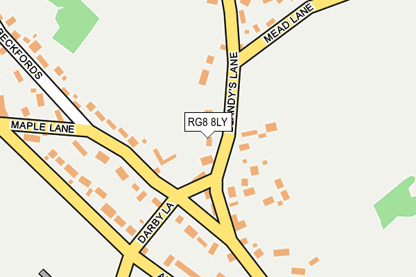 RG8 8LY map - OS OpenMap – Local (Ordnance Survey)