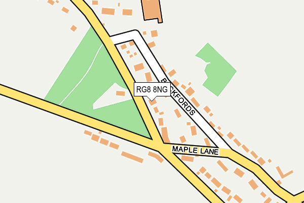RG8 8NG map - OS OpenMap – Local (Ordnance Survey)