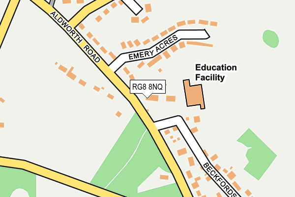 RG8 8NQ map - OS OpenMap – Local (Ordnance Survey)