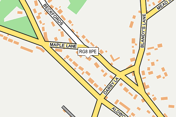 RG8 8PE map - OS OpenMap – Local (Ordnance Survey)