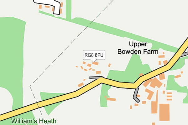 RG8 8PU map - OS OpenMap – Local (Ordnance Survey)