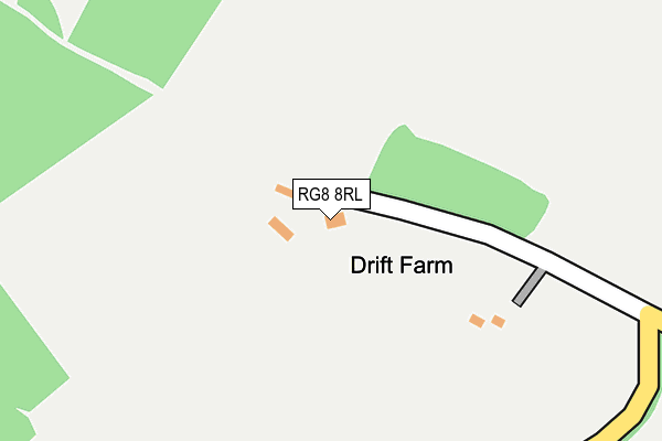 RG8 8RL map - OS OpenMap – Local (Ordnance Survey)