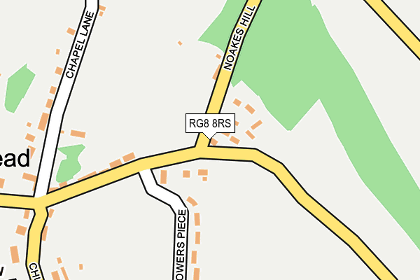 RG8 8RS map - OS OpenMap – Local (Ordnance Survey)