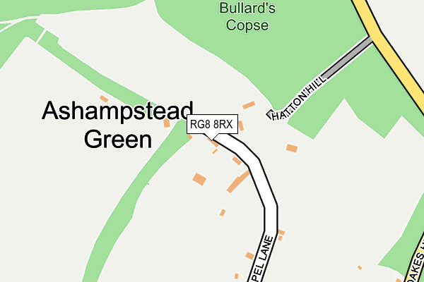 RG8 8RX map - OS OpenMap – Local (Ordnance Survey)