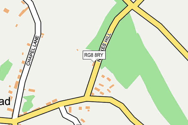RG8 8RY map - OS OpenMap – Local (Ordnance Survey)
