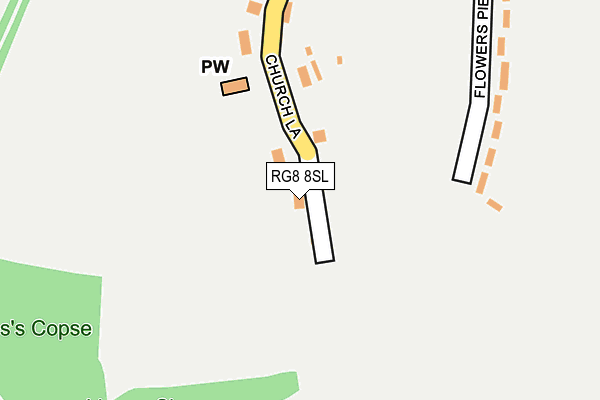 RG8 8SL map - OS OpenMap – Local (Ordnance Survey)