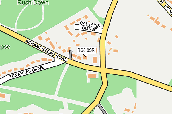 RG8 8SR map - OS OpenMap – Local (Ordnance Survey)