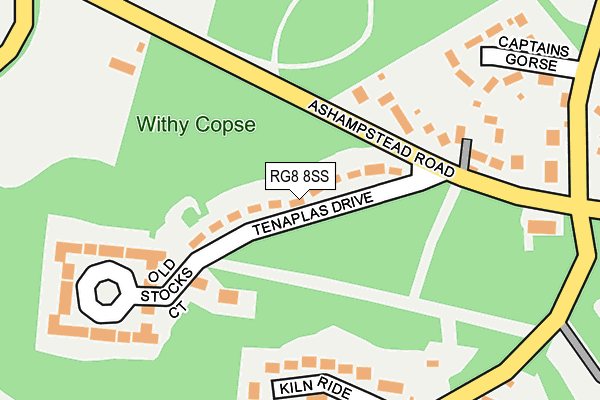 RG8 8SS map - OS OpenMap – Local (Ordnance Survey)