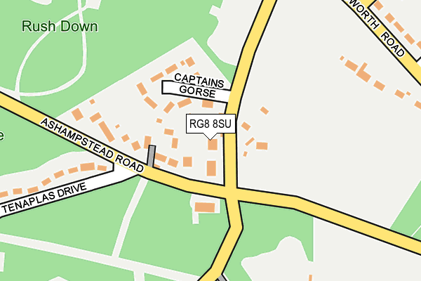 RG8 8SU map - OS OpenMap – Local (Ordnance Survey)